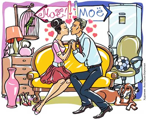 Разделение совместного имущества РФ